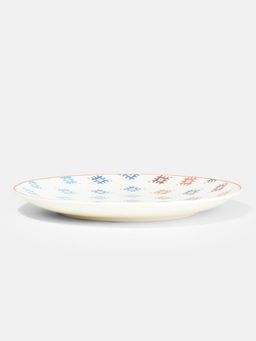 Fabindia - Ikkat Porcelain Dinner Plate