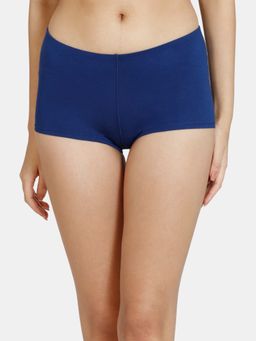 Zivame - Natural Collective Full Coverage Low Rise Boyshort Panty - Blue Depth
