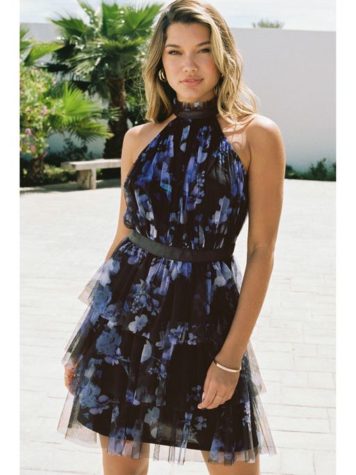 Lipsy London Lipsy Halter Neck Cocktail Dress Buy Lipsy Teal Blue