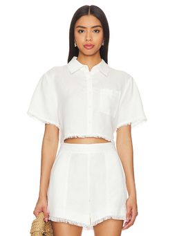 SIMKHAI - Solange Cropped Shirt