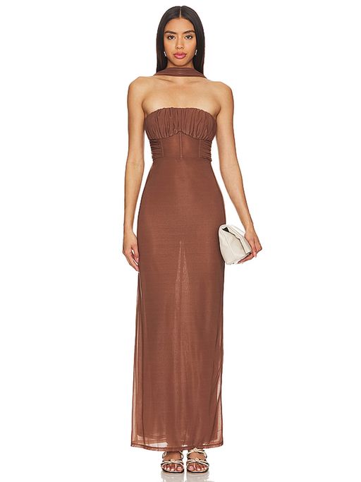 lpa maxi dress LPA | Dresses | Lpa Maxi Dress Womens Xs Nikki Tiger Stripe Animal Print Asymmetric Flowy