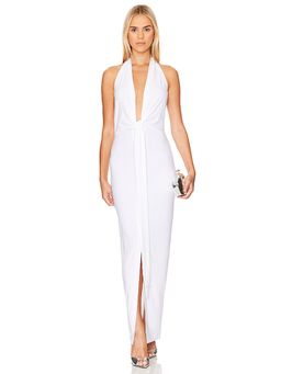 Norma Kamali - Tie Front Halter Gown