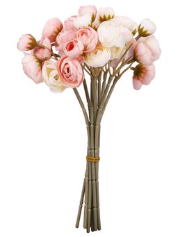 Tayhaa - Pink & White Roses Artificial Flower