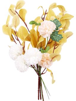 Tayhaa - Yellow & Green Chrysanthemum Artificial Flower