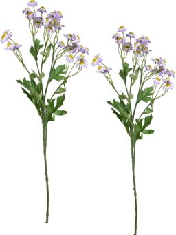 Tayhaa - Purple & Green 2 Pieces Lavender Wildflower Artificial Flower
