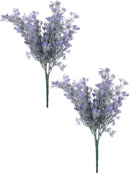 Tayhaa - Purple & Green & Green 2 Pieces Filler Artificial Flower