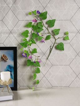 Tayhaa - Purple and Green Hanging Morning Glory Artificial Flower