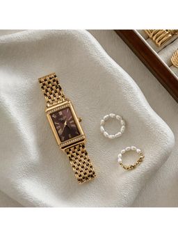 Carlton London - Women Amara Brown Analog Watch - CL-AM-BRW (M)