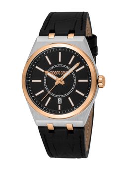 Roberto Cavalli - Men Ottago Black Dial Analog Watch - RC5G147L0045 (M)