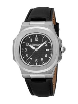 Roberto Cavalli - Men Ottago Black Dial Analog Watch - RC5G166L0015 (M)
