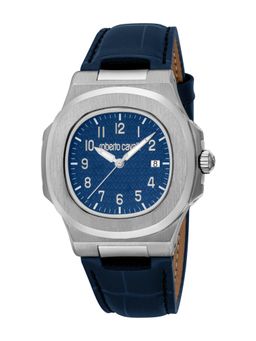 Roberto Cavalli - Men Ottago Blue Dial Analog Watch - RC5G166L0025 (M)