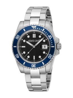 Roberto Cavalli - Men Baleno Black Dial Analog Watch - RC5G168M0035 (M)
