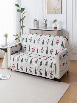 House of Quirk - Anti-Slip Sofa Cover with Pocket Couch Protector - Shalimar Garden