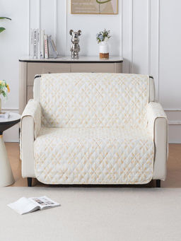 House of Quirk - Anti-Slip Sofa Cover with Pocket Couch Protector - Sunny Bloom