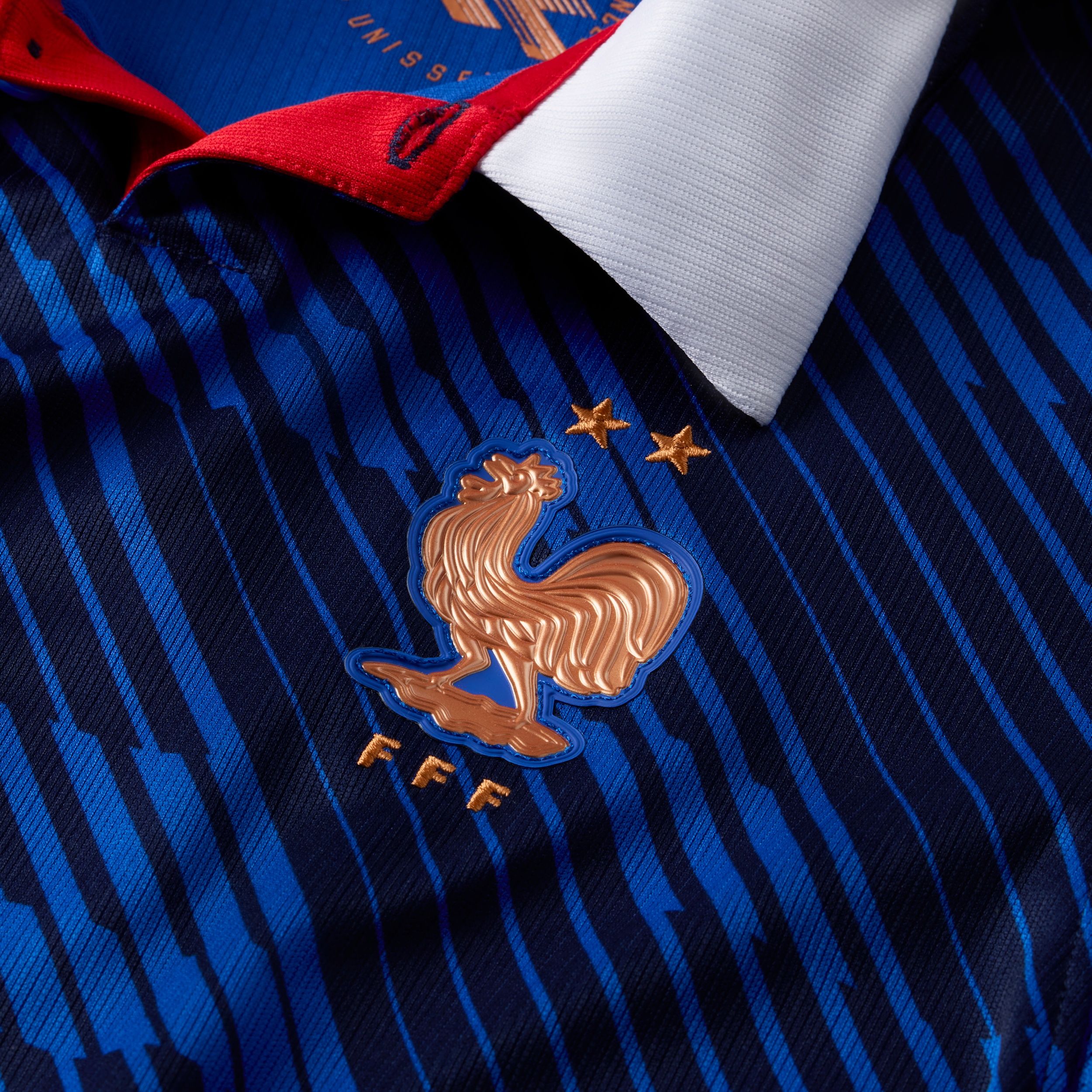 Nike DRI-FIT フェデラー 青 ゲームシャツ Buy FFF 2026 Stadium Home Older Kids' Nike Dri-FIT Football