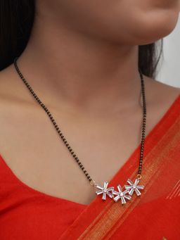 Niscka - Flower American Diamond Mangalsutra