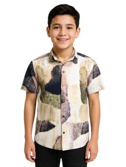 CHARCHIT - Gold Cotton Blend Shirt