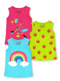 Trampoline - Multi-Color Cotton Blend Printed T-Shirts (Pack of 3)