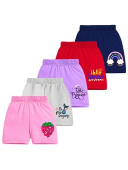 Trampoline - Multi-Color Cotton Blend Printed Shorts (Pack of 5)