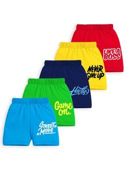Trampoline - Multi-Color Cotton Blend Printed Shorts (Pack of 5)