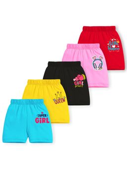 Trampoline - Multi-Color Cotton Blend Printed Shorts (Pack of 5)