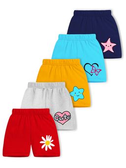 Trampoline - Multi-Color Cotton Blend Printed Shorts (Pack of 5)