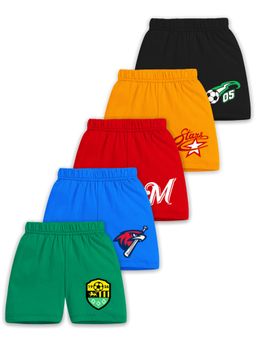 Trampoline - Multi-Color Cotton Blend Printed Shorts (Pack of 5)