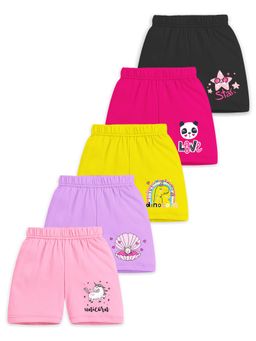 Trampoline - Multi-Color Cotton Blend Printed Shorts (Pack of 5)
