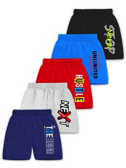Trampoline - Multi-Color Cotton Blend Printed Shorts (Pack of 5)