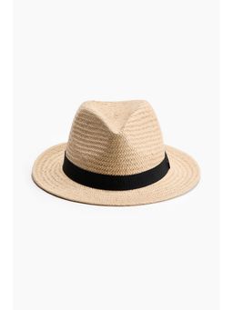 H&M - Men Beige Straw Hat
