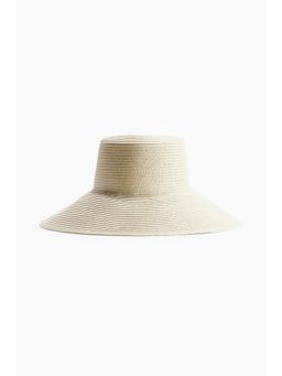 H&M - Women Beige Sloping-Brim Straw Hat