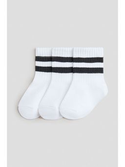 H&M - Unisex Grey 3-Pack Socks