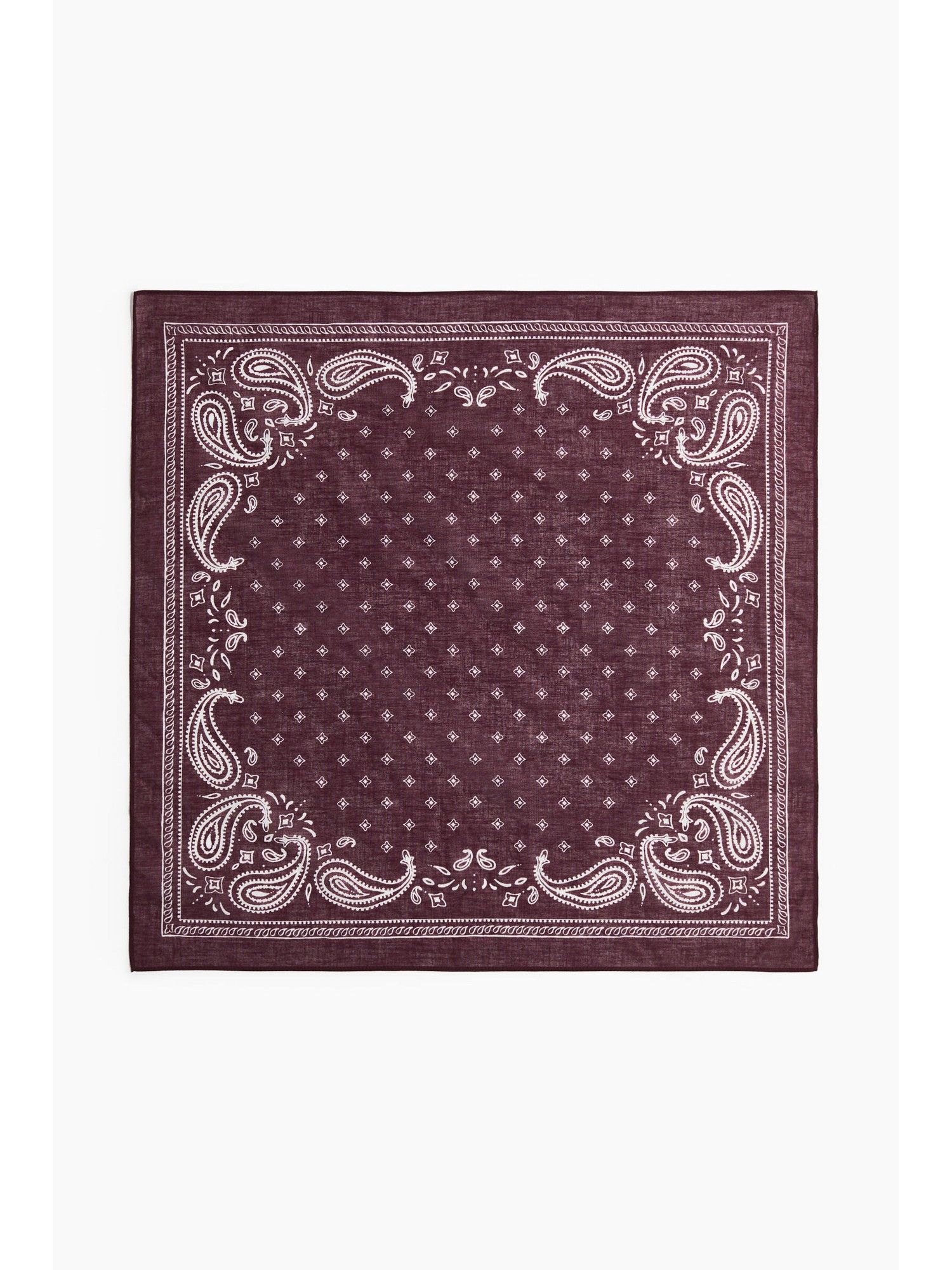 h&m Women Red Patterned Cotton Scarf-picture-35
