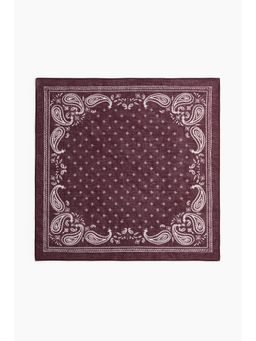 H&M - Women Red Patterned Cotton Scarf