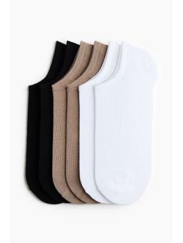 H&M - Men White 5-Pack Trainer Socks With Lycra®
