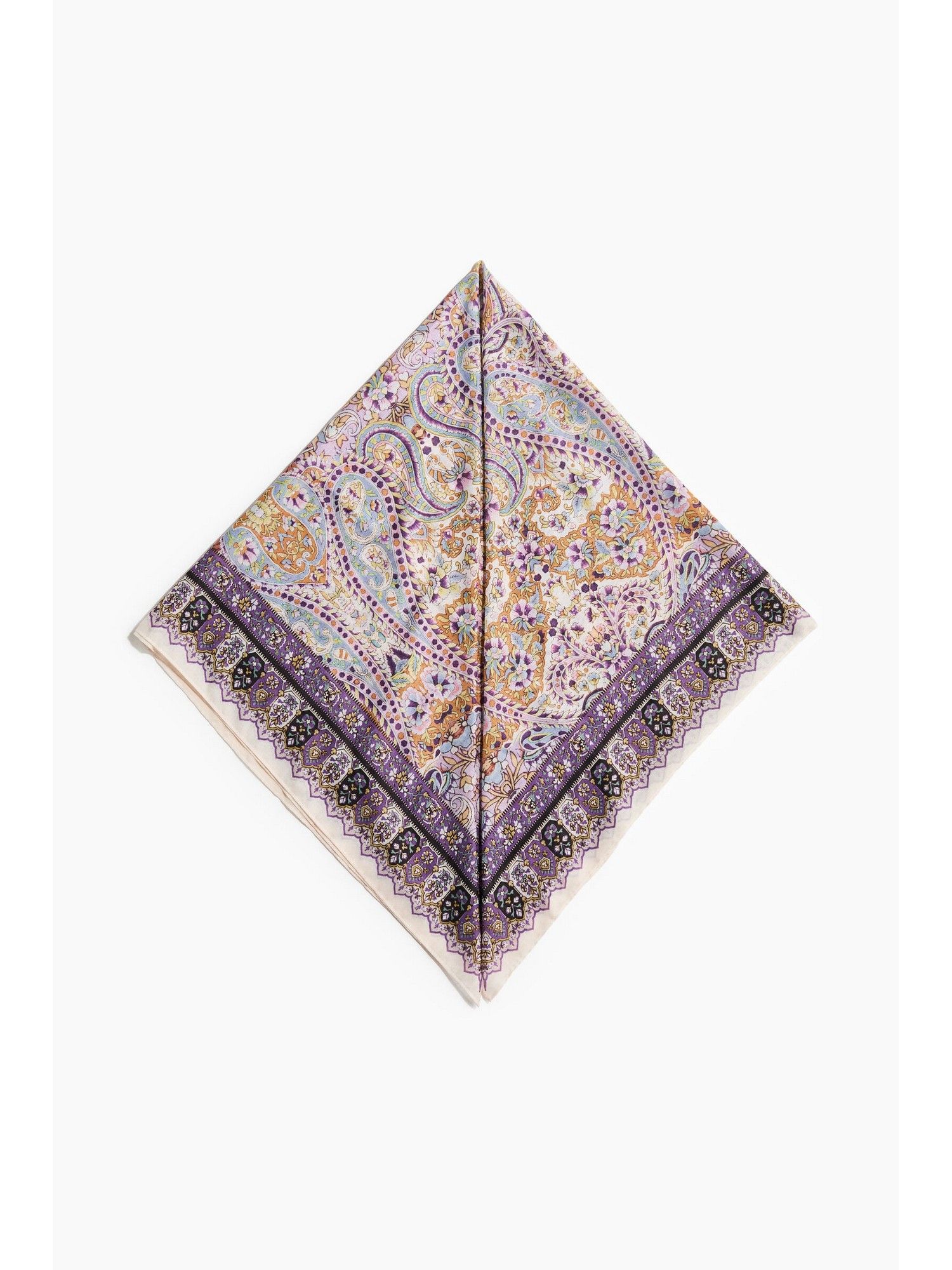 h&m Women Purple Patterned Scarf-picture-13