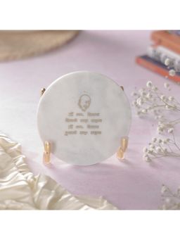 Homearte - Guru Ji Mantra Marble Metal Showpiece