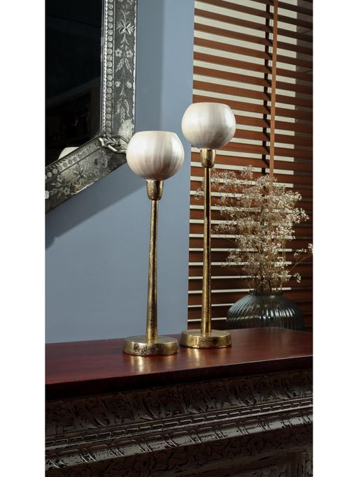 Revive Home Mop Glass Tealight Holder (Pack of 2)