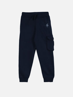 KiddoPanti - Boys Navy Blue Cargo Joggers