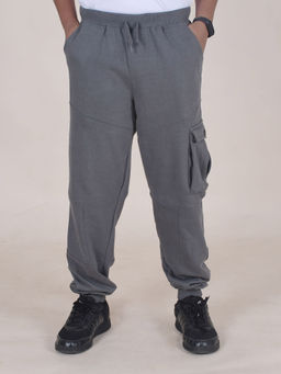 KiddoPanti - Boys Grey Cut and Sew Cargo Joggers