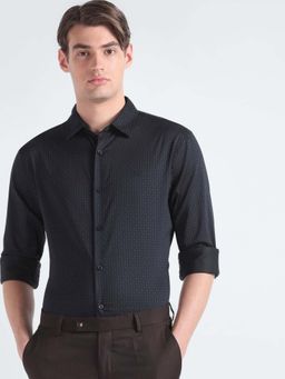 Calvin Klein - Men Black Printed Formal Shirt