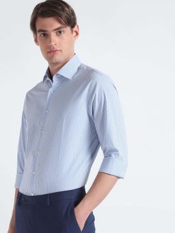 Calvin Klein - Men Blue Stripes Formal Shirt