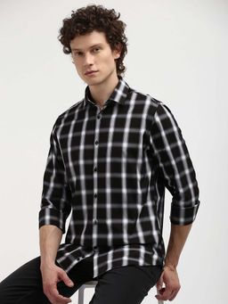 Calvin Klein - Men Black Checks Casual Shirt