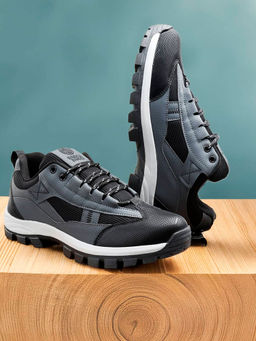 Bacca Bucci - FOREST Low-Top Grey Trekking Boots for Men