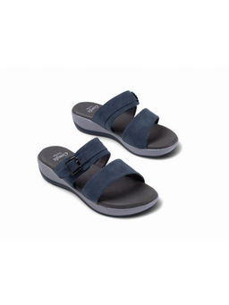 Coral Haze - Navy Blue Vegan Leather Women Sandals