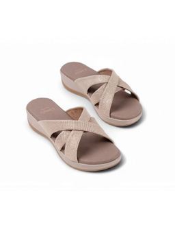 Coral Haze - Beige Vegan Leather Women Sandals