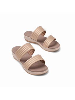 Coral Haze - Gold Vegan Leather Women Sandals