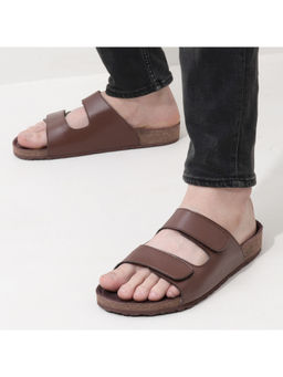 NoStrain - Parallel Cork Brown Sandals for Men