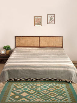 Fabindia - Multi-Color Sangam Woven Bed Cover