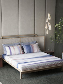 Ddecor Live Beautiful - Cotton Abstract 180Tc Bedsheet with 4 Pillow Covers (King)